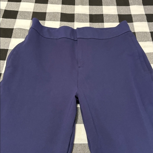 Greyson Drea High-Rise Trouser Tailored Fit Stretch Dress Pants 8 x 26 Crop Blue - Picture 4 of 15